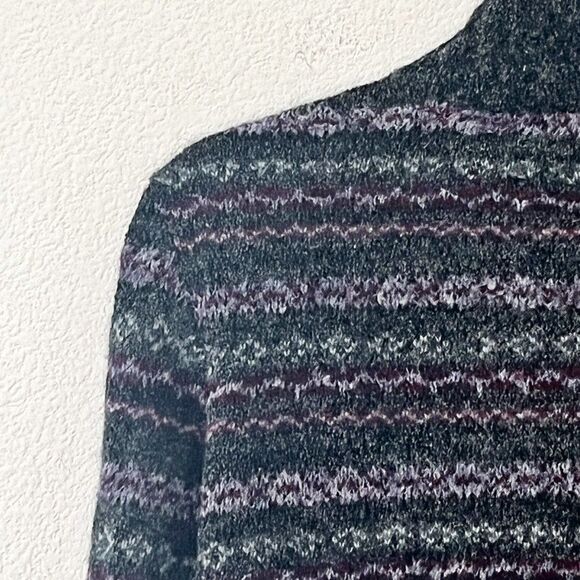 Jacquard pattern Wool blend Cardigan Sweater Size Medium - Picture 5 of 9